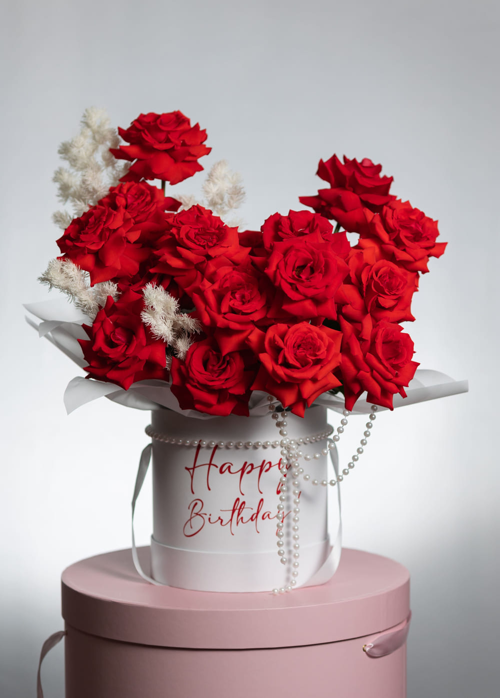 Шляпная коробка с розами