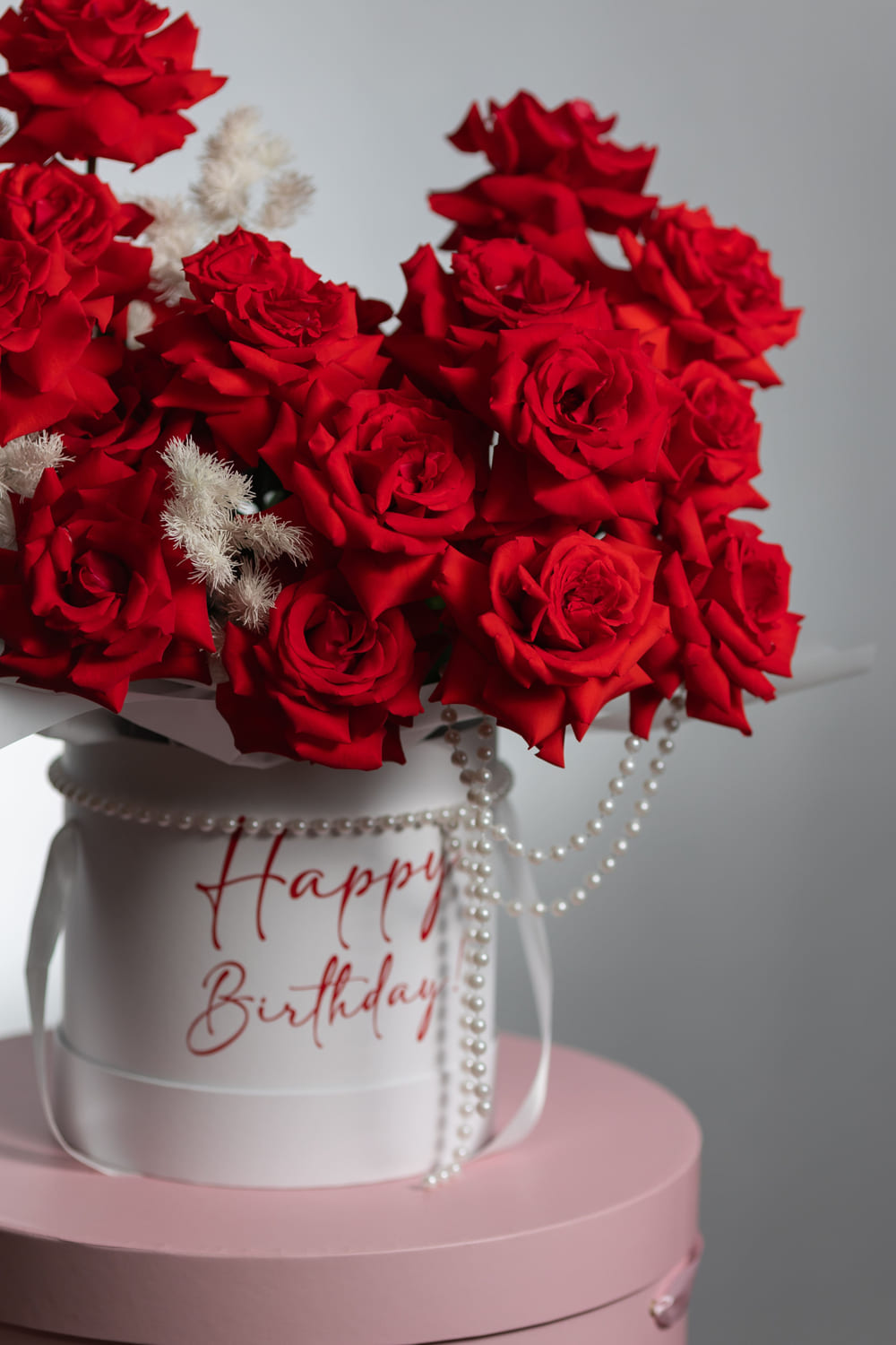 Шляпная коробка с розами